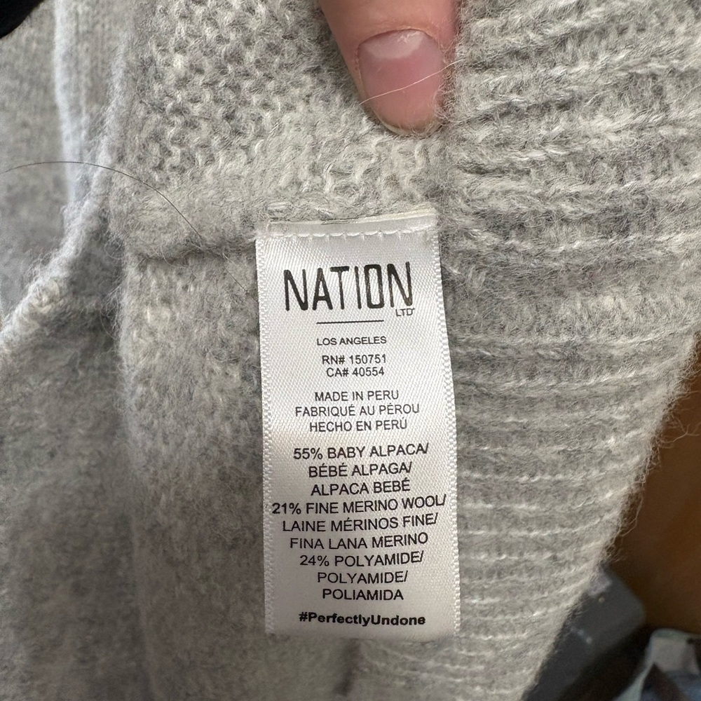 Nation LTD Heather Gray Women's Cardigan - Picture 6 of 7